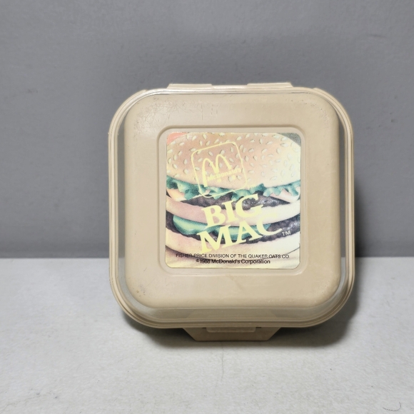 Vintage Fisher Price 1988 McDonalds Big Mac Container ONLY Box Toy Collectible - Picture 2 of 10